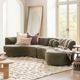 Classic Home Octavia 2-Piece Olive Moss Sectional Set-1