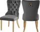 Meridian Furniture Carmen Gray Velvet Dining Chair-3