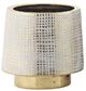 Crestview Collection Beacon 3-Piece Gold/White Vase Set-1
