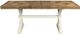 Elements International Park Creek Chestnut Dining Table with Antique White Base-0