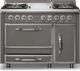 Viking® Tuscany 48" Damascus Gray Dual Fuel Pro Style Dual Fuel Range-0