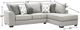 Albany Industries 2-Piece Glenrock Gray Right-Arm Facing Sectional-1