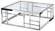 VIG Furniture Modrest Stephen Clear/Stainless Steel Coffee Table-1