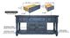 International Furniture Direct Aruba Dark Blue TV Stand-2