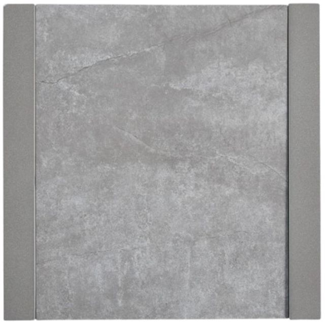 Signature Design by Ashley® Moonlight View Gray Aluminum/Stone Outdoor End Table-2