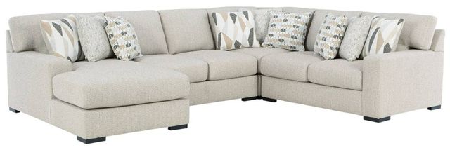 Benchcraft® Laurelgrove 4-Piece Pebble Left Arm Facing Sectional and Chaise-0