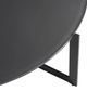 Armen Living Krike Dark Gray Glass Top Coffee Table with Black Base-3