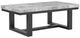 Steve Silver Co. Lucca 3-Piece Gray Occasional Table Set with Espresso Base-2
