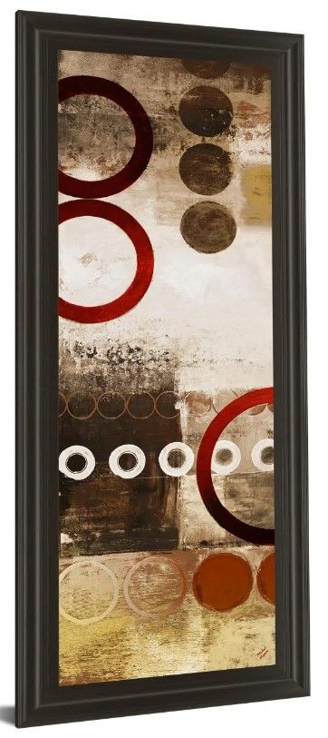 Classy Art Red Liberated Panel I By Michael Marcon Print Wall Art-0