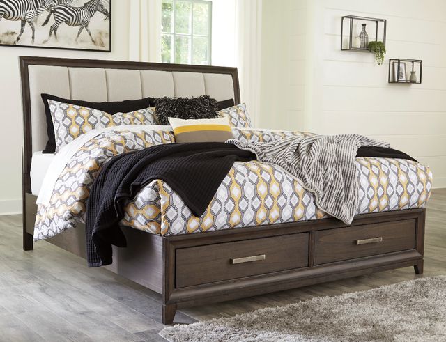 Signature Design by Ashley® Brueban Chestnut Queen Panel Storage Bed-2
