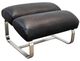 A & B Home Black/Silver Upholstered Foam Ottoman-0