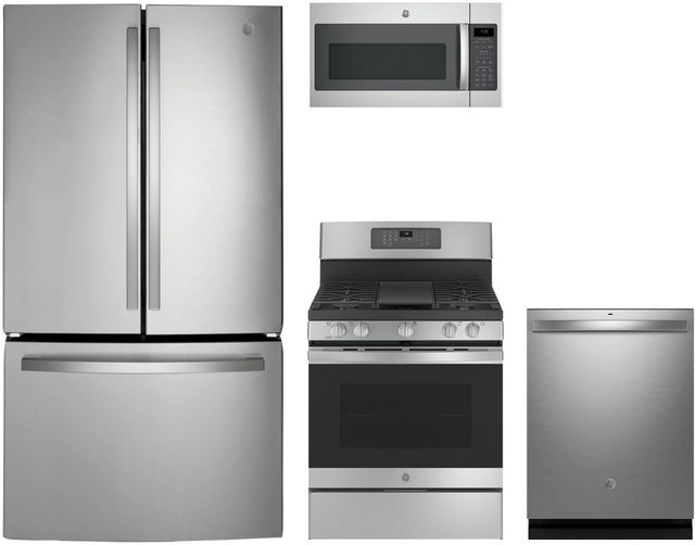 GE® 4 Piece Stainless Steel Kitchen Package-0
