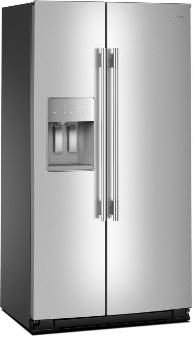 KitchenAid® 36" 20.85 Cu. Ft. Fingerprint Resistant Stainless Steel Counter Depth Side-by-Side Refrigerator with Exterior Ice and Water Dispenser-3