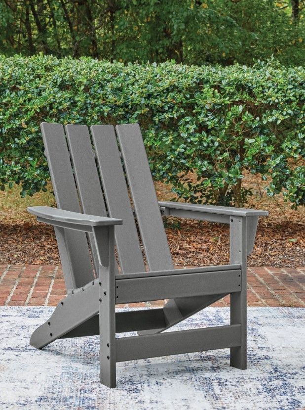 Signature Design by Ashley® Lone View Bay Gray Aluminum Outdoor Adirondack Chair-1