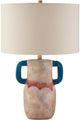 Currey & Company Arcadia Beige/Sand/Teal Table Lamp-1