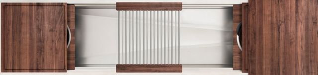 The Galley® American Black Walnut Ideal Workstation 7S with Eight Tool Culinary Kit-0