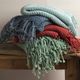 Surya Tibey Pale Blue 50"x70" Throw Blanket-2