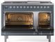 Ilve® Nostalgie II Series 48" Blue Gray Pro Style Dual Fuel Range-1
