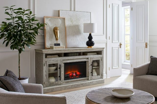 aspenhome® Manchester Smokey White 73" Fireplace Media Console-1