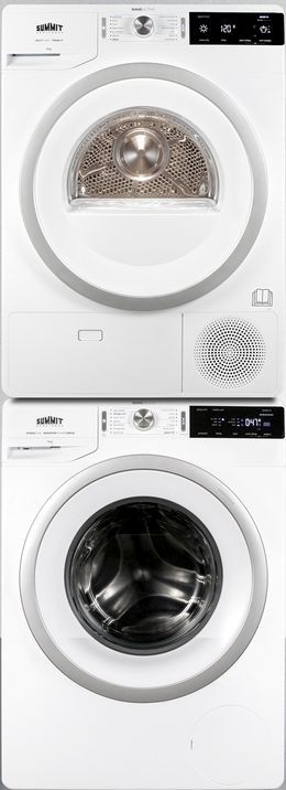 Summit® White Electric Laundry Center, 2.3 Cu. Ft. Washer, 3.9 Cu. Ft. Ventless Dryer-0