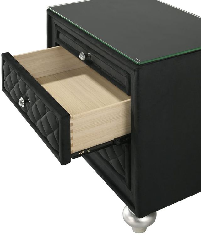 Crown Mark Cameo Black Nightstand-2