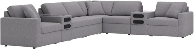 Signature Design by Ashley® Modmax 8-Piece Granite L-Shape Sectional with Audio Consoles-0