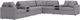Signature Design by Ashley® Modmax 8-Piece Granite L-Shape Sectional with Audio Consoles-0