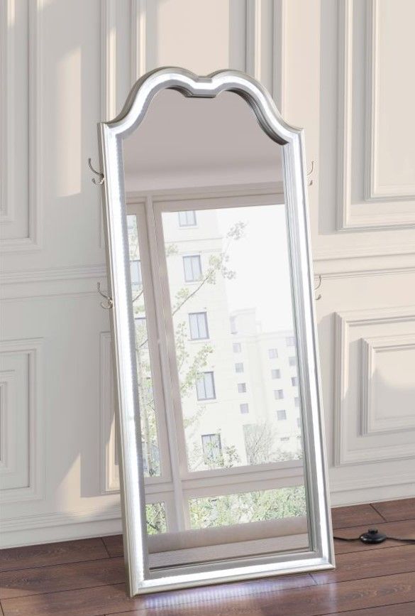 Coaster® Evangeline Silver Vanity Floor Mirror-3