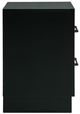 Benchcraft® Kraeburn Black/Brown Nightstand-3