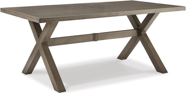 Beach Front Outdoor Rectangle Dining Table - Beige Beach Front Outdoor Rectangle Dining Table - Beige