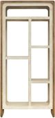 International Furniture Direct Evoke Brown/Ivory Bookcase-3