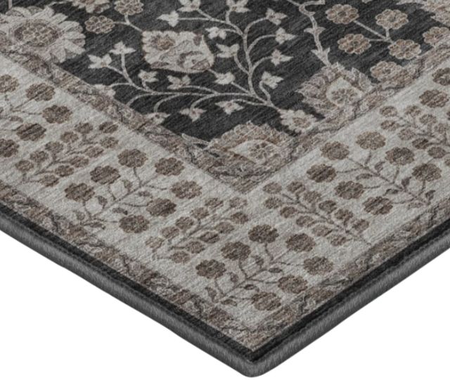 Dalyn™ Rug Company Hatay HY8 Black 5'x8' Area Rug-1