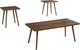 Ensemble à 3 pièces de tables d'appoint de Monarch Specialties Inc. - Noyer foncé-0