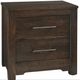 LM Co Home By Vaughan-Bassett Crafted Cherry by Ben & Erin Napier Dark Cherry 2-Drawer Nightstand-0
