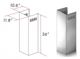 ZLINE 36" Stainless Steel Chimney Extension -2