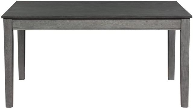 Homelegance® Armhurst Wire Brushed Dark Gray Dining Table with Light Gray Base-2