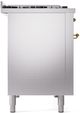 Ilve® Nostalgie II Series 48" Stainless Steel Pro Style Dual Fuel Range-3