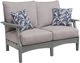 Signature Design by Ashley® Cove Beach Gray Plastic Outdoor Loveseat-0
