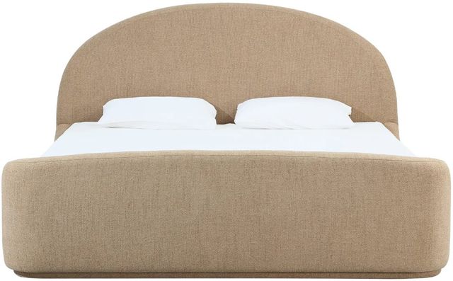 Modus Furniture Colton Sourdough California King Upholstered Panel Bed-3