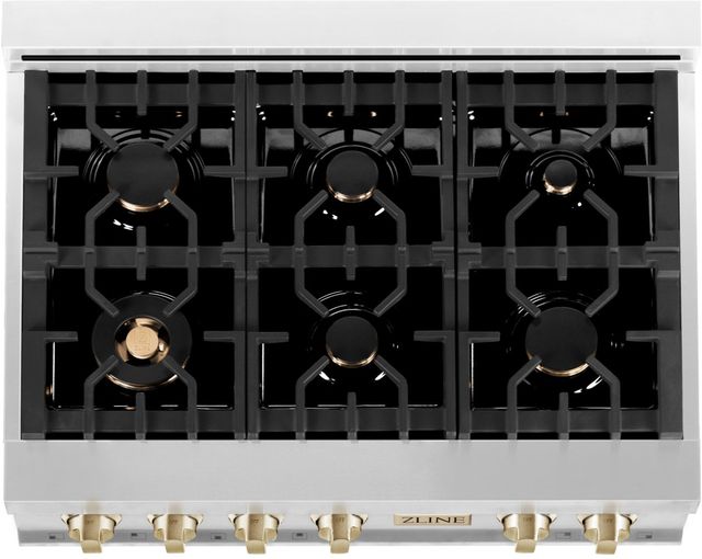ZLINE Autograph Edition 36" Stainless Steel Gas Rangetop-3