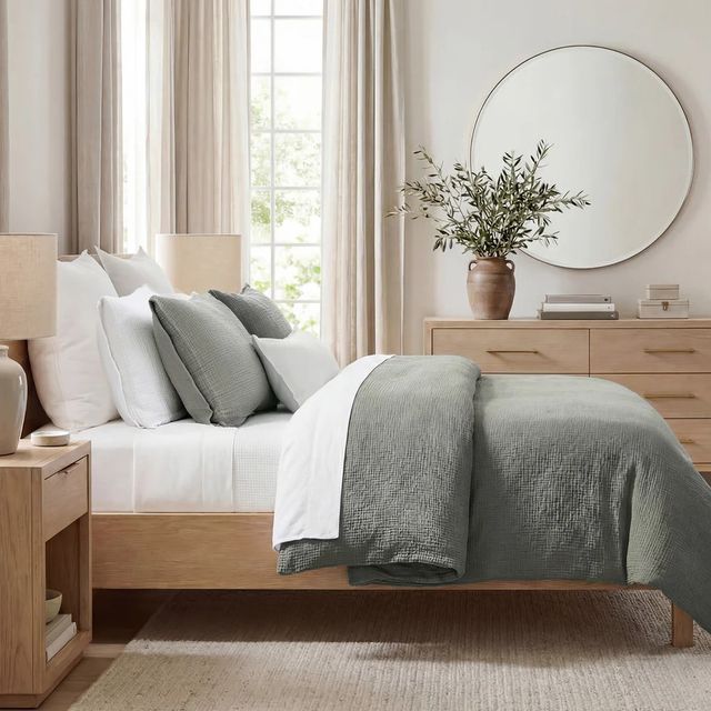 HiEnd Accents 3-Piece Sage King Bedding Bundle-1