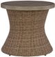 Signature Design by Ashley® Revare Beach Beige Aluminum Outdoor Round End Table-0
