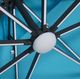 Furniture of America® Aurora Teal Polyester Outdoor Patio Umbrella with LED-5