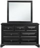 Global Furniture USA Carter 7-Piece Black Queen Panel Bedroom Set-2