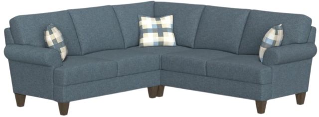 Flexsteel® Customizable Moxy 2-Piece Curved Sock Arm Sectional-4