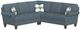 Flexsteel® Customizable Moxy 2-Piece Curved Sock Arm Sectional-4