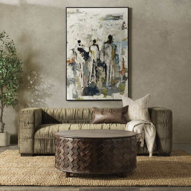 Classic Home Afeela Fern Green Upholstered Sofa-1
