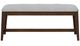 Bernards Dorval Gray/Walnut 42'' Backless Dining Bench-2