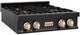 ZLINE Autograph Edition 30" Black Stainless Steel Gas Rangetop with Polished Gold Accents-1