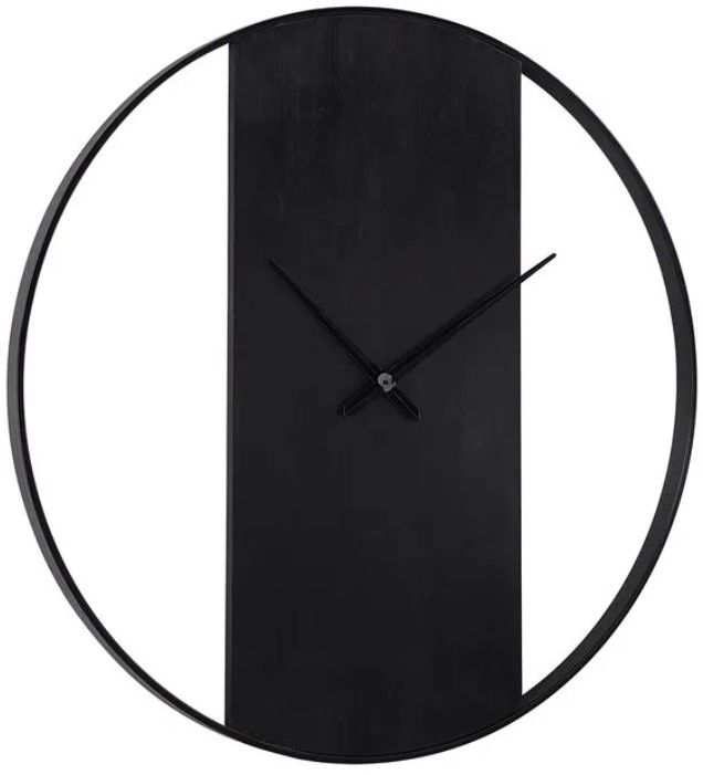 Renwil® Romy Matte Black Wall Clock-0